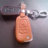 Vauxhall Opel Astra J Brelok Samochodowy Prawdziwej Skóry Klucz Pokrywa 3 Przycisk Remote Car Key Shell Cool Chain Ring Akcesoria samochodowe