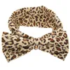 Новая мода Baby Girl Leopard Print Floral Bowknot Elastic Stretch Big Bow Hair Band Детские аксессуары для волос 25pcs6182884