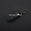 Hand Stitched Genuine Leather Car Keychain for Dodge Journey 2012 2013 2014 2 Buttons Smart Remote Key Ring Cover Case Auto Accessory