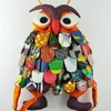 Style ethnique coloré Coton style OWl Sacs colorés Sacs vintage modernes pour bébés Sacs d'école Caractéristiques chinoises 11 modèles W * H: 25 * 30CM