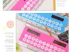 Creative 10 cm Règle Calculatrice Mini Calculatrice En Plastique Multifonctionnel Étudiant Papeterie Fournitures Scolaires