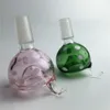 Nuova ciotola di vetro bong 14mm 18mm tubi di acqua di vetro per piattaforme petrolifere bong di vetro rosa verde blu nero colorato spesso tubo di vetro pyrex