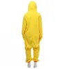 Costume de fête d'Halloween mignon beau canard jaune Onesie pyjama Costume unisexe adulte une pièce vêtements de nuit Onesie hauts fête dessin animé 219a