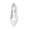 0608-06 Simple moda tacones altos vestidos de novia Slip-on punta estrecha para mujeres fiesta de baile de noche zapatos de la ocasión de alta calidad