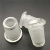 Hookahs mini adaptador de vidrio 14 mm hembra a 18 mm macho claro grueso tuberías de agua convertidores de plataformas petroleras para bongs rig
