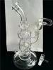 FTK Bong toro in vetro super spessa e Klein Recycle pipe per l'acqua Fab egg Holes 14.4mm joint Hitman bubbler di alta qualità