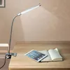 Lámpara de escritorio de protección ocular de lectura Led con Clip interruptor de brillo de dos niveles luces de mesa de atenuación, plata 1 unids/lote