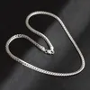 Fashion 925 silver plated statement necklace Men 5MM Chunky Necklaces & Pendants Men Jewelry Guarantee long color necklaces