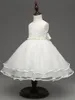 Xcr43 euro mode flicka formell klädsel prinsessa tutu klänning flicka fest elegant blomma boll klänning klänning bröllopsklänning