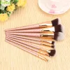 8 pçs / lote / conjunto de maquiagem cosméticos pincel Pinceaux Pincel Maquillage para olhos Facial Foundation sombra Blush Brush Set