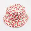 Chapeaux de seau de mode pour enfants fraise florale cerise pomme animal imprimé bébé filles garçons chapeaux de soleil infantile enfant en bas âge casquettes 30styles H-1