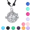 Nouvelle arrivée son perle cage médaillons pendentif colliers ouverture flottant son perle médaillons collier pour femme enceinte bijoux