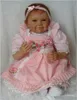 22 дюйма ткань тела мягкие силиконовые виниловые Reborn Reborn Baby Doll Реалистичная мода игрушка Рождество и подарок на день рождения для детей