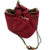 普通のマルチグリッドコットンジュエリーギフトバッグ携帯用正方形布包装袋ビーズブレスレットネックレスティーカップ収納ポケット