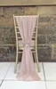 Enable Destop Garden Formal Wedding Chair Cover Back Sashes Romantic Oceanfront Flower Banquet Decor Bow Christmas Birthday Chair Sashes