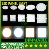 Dimmable Светодиодная панель SMD 2835 3W 9W 12W 15W 18W 21W 25W 110-240V под потолком утоплена вниз светильник SMD2835 светильник + водитель