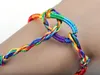 Bracelet Girls Luxury Colorful Purple Infinity Bracelet Handmade Jewelry Braid Cord Strand Braided Friendship Bracelets