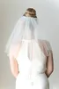 New Hight Quality Best Sale One Layer Romantic shoulder White Ivory Cut Edge Veil Bridal Head Pieces For Wedding Dresses