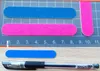 200pcs Set Profesyonel Tırnak Sanatı Çift Taraflı Emerik Kartlar Mavi Zımpara Kağıdı Mini Tırnak Dosyası Tampon Blok Manikür Araç234I9423595