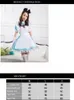 Japanese Best-Selling Fancy Girls Alice In Wonderland Fantasy Blue Light Tone Lolita Maid Outfit Maid Costume Maid Dress