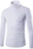 Męska zima wysoki kołnierz Koszulki dziewiarskie Męskie Longline Bluza Mężczyźni Polar Solidne Bluzy Moda Tall Bluza z kapturem