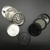 Accessori per fumatori smerigliatrici erba 55mm 4 parti Smerigliatrice per erbe in lega di Zicn metallo per smerigliatrici per erbe secche fumatore per tubi in metallo vaporizzatore clic Vape Smerigliatrici per denti CNC