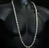 5mm 76cm Hip Hop Link Chain Long Necklace Gold Silver Plated Jewelry For Pendants Party Club Wear