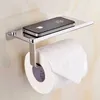 Creative Toliet Papier Houder Mutifunctionele Badkamer Hardware Organizer Roestvrijstalen Toiletrol Papier Mobiele Telefoon Holder