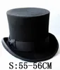 Whole3olor Steampunk Hat Diy Çılkuk Hatter Top Nap Hat Victoria Başkanı Geleneksel Yün Fedoras Hat Amca Sam Beaver Hat2645897