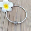 Unique Snowflake Moments Silver Bangle Authentic 925 Sterling SilverFits European Pandora Style Jewelry Charms Beads Andy Jewel 590740CZ