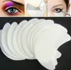 Großhandel Kostenloser Versand 100 Paare/Los Einweg-Lidschatten-Schutzpolster für perfekte Augen-Make-up-Anwendung, Schönheits-Lidschatten-Schutzschirme