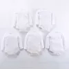 AbaoDo brand new long sleeve baby rompers 100 cotton pure white infants bodysuit newborn wear clothing high quality3795481