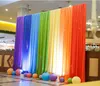 3m * 6m białe tło dla dowolnych kolorów Party Curtain Rainbow Backdrop Scena ślubna Tło Drobe Wall Valane Backlot
