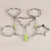 Paslanmaz Çelik Kızarmış Yumurta Araçları Kalp Yuvarlak Çiçek Yıldız Şekli Gözleme Omlet Yüzük Kalıp Kalıpları Model Mutfak Pişirme 5 Tasarımlar