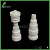 Smoking Accessories 10mm 14mm 18mm Male & Female Joint 6 in 1 Domeless Ceramic Nails VS Titanium Nail for Glass Water Bongs Dab Oil Rigs Free DHL
