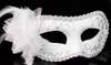 Mode Kvinnor Sexig mask Hallowmas Venetiansk ögonmask maskeradmasker med blomfjäder Påskmask dansfest semestermask drop shipping