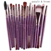 15pcs Cosmetic Maquillaje Pinceles Conjunto Polvo Fundación Eyeshadow Eyeliner Lip Brush Herramienta Marca Maquillaje Pinceles Herramientas de Belleza Pincel Maquiagem