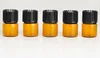 Perfumes Bottling 1ML Perfume Amber Mini Glass Bottles, 1CC Ambers Sample Vial,Small Essential Oil Bottle Factory price N708