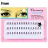 12 MM False Eyelashes 10 Pack/Lot (60 Pcs/Pack ) Natural Long Lasting Handmade Grafting Black Stems Thick False Eye Lashes Eyelashes B