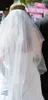 Veils Lovey New High Quality Elegant Luxury Hot Quality Romantic Fingertip Pärled Edge Veil med Comb Bridal Head Pieces for Wedding Dre