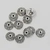 500pcs Antique Silver Zinc Alloy Crafted Bead Caps 10mm DIY Jewelry Findings