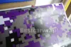 Purple Pixel Camo Vinyl Car Wrap Film Air Bubble Free Digital Camouflage Truck Wraps Covering Purple Camo Film Styling Size 1.52x30M/Roll