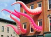 3 M Çarpık Tentacles Pembe Şişme Büküm Octopus Pençe Etkinlik / Bina Dekorasyon için