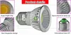 Dimmable GU10 MR16 E27 GU5.3 COB LED-lampa Ljus 5W LED-spotlampor nedljuslampa AC85-265V 12V