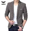 MEN BLAZER Menmodemerk Solid Linnen Persoonlijkheid Pocket Male mannelijke single-breasted single-button terno masculino 3xl