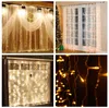 3M x 3M 300 LED maison en plein air vacances noël décoratif mariage noël chaîne fée rideau guirlandes bande fête lumières étancheCurtain Li