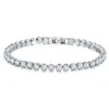 High Quality 4mm Cubic Zirconia Tennis Bracelet & Bangles For Women Christmas Gifts New Fashion Lady Jewelry Pulseras Mujer