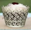 Darmowa Wysyłka 100 sztuk Pearl Papier Kwiat Cupcake Wrapper Laser Cut Prysznic Ślubny Prysznic Cupcake Wrapper Słodki Dekoracja Dostaw Pomysły