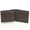 YOOMALL carteiras de couro Slim de luxo para homens Carteira Casual Short designer Carteira de bolso de bolso Carteiras de bolso de moda