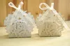 100st Hollow Out Butterfly Candy Box Bröllopsfest Favär Chokladgåva Vit presentförpackningar Unik och vacker design Ny